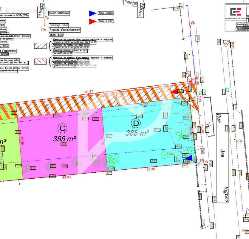 Terrain à BONNIERES-SUR-SEINE