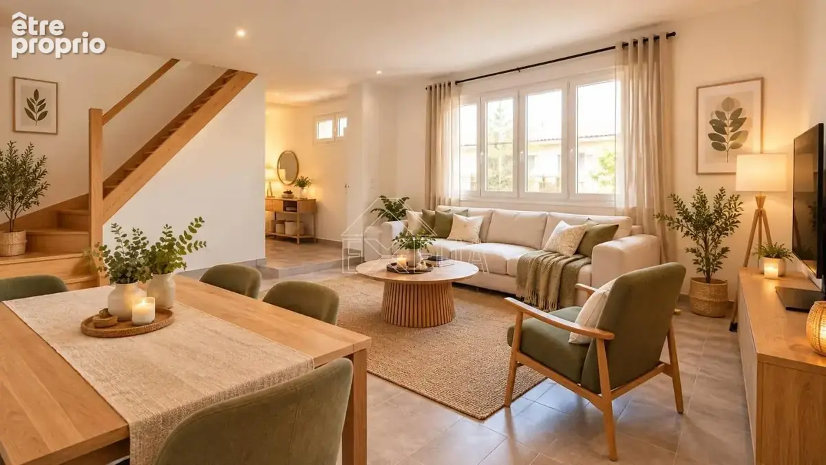 Maison 5 pièces 90m² – 3 chambres -terrasse et véranda – jardin 193m² – rosny-sur-seine - photo 2