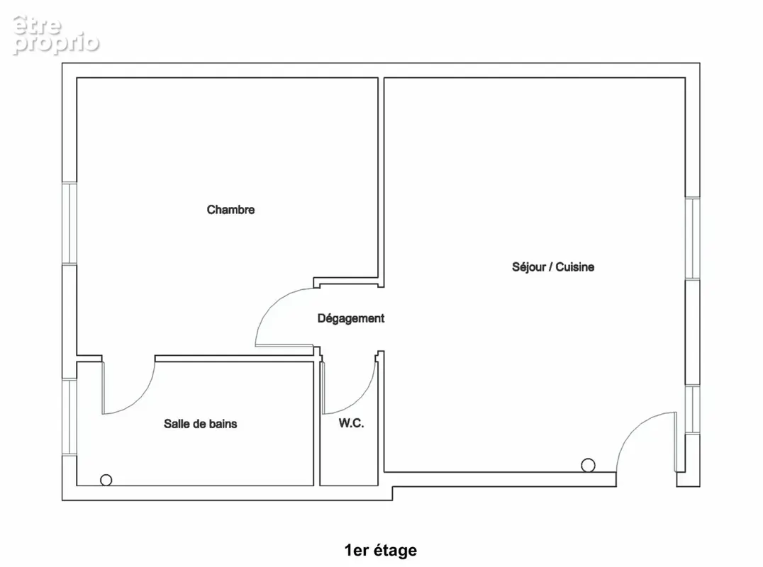 F2 dans petit residence avec jardin privatif de 27m2 - photo 6