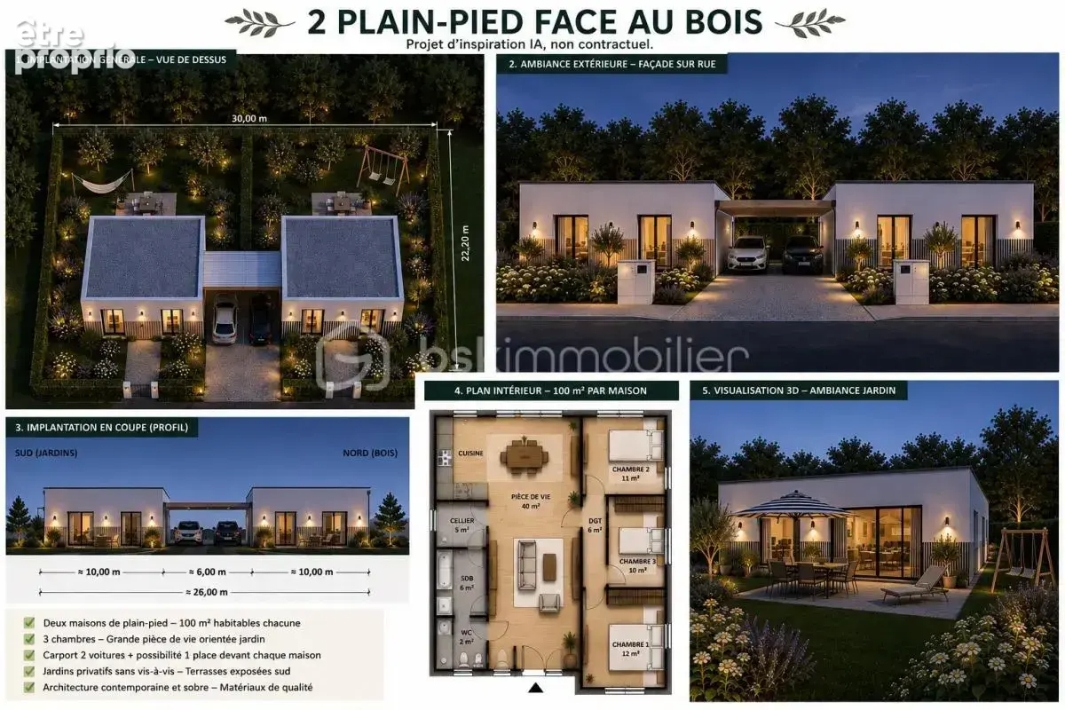 Terrain constructible d’exception, vue  imprenable  sur  bois. construisez la maison de vos rêves ! - photo 6
