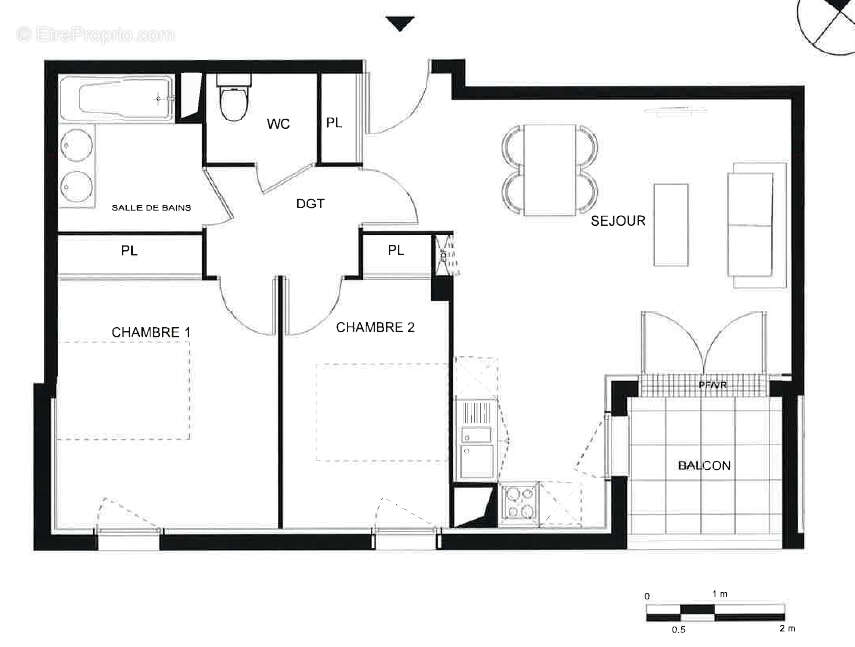 Appartement à TOULOUSE