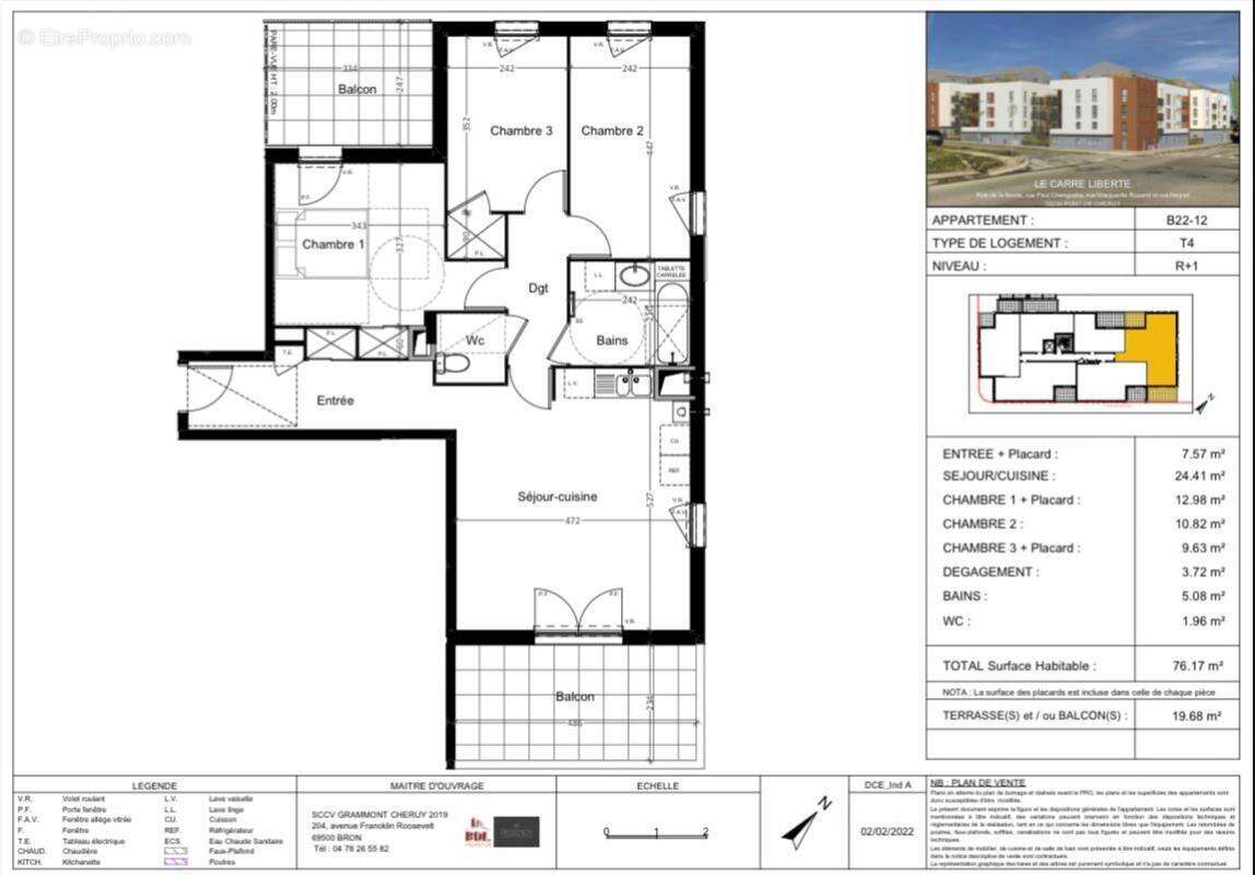 Appartement à PONT-DE-CHERUY