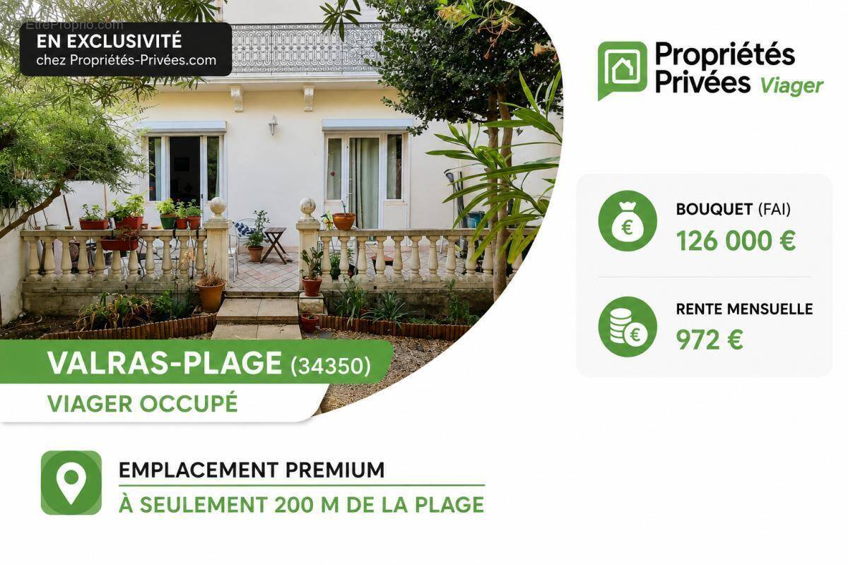 Maison à VALRAS-PLAGE