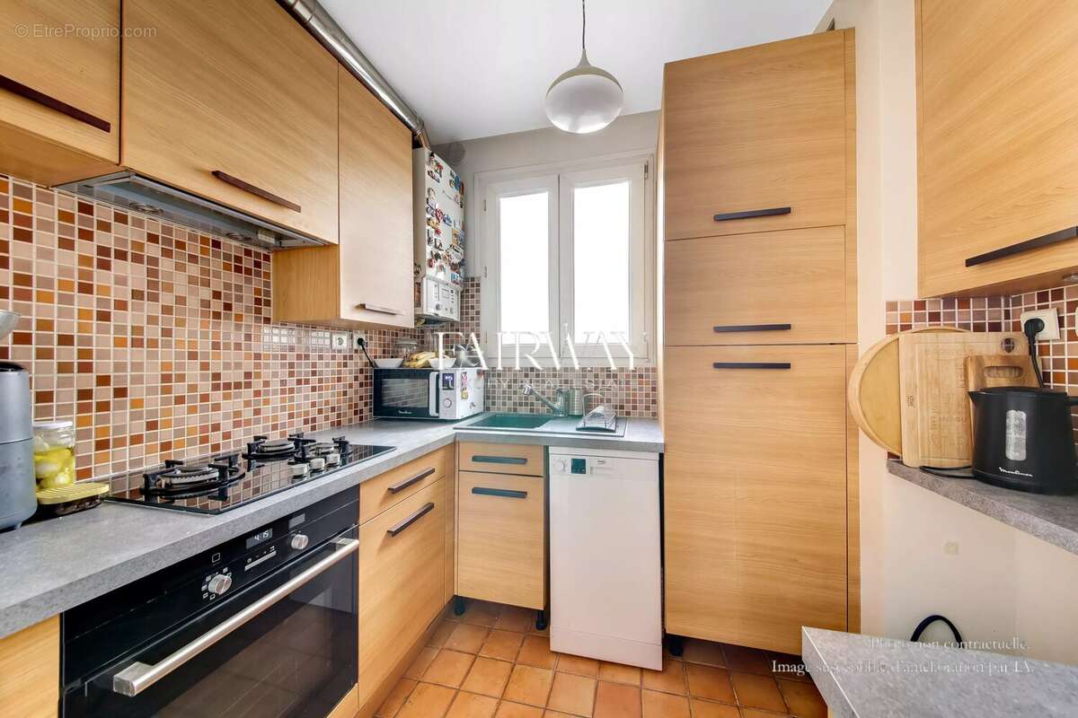 Appartement 3 pièces 55,53 m² à vendre rue Brochant Paris 17e, calme sur cour, 2 chambres - photo 5