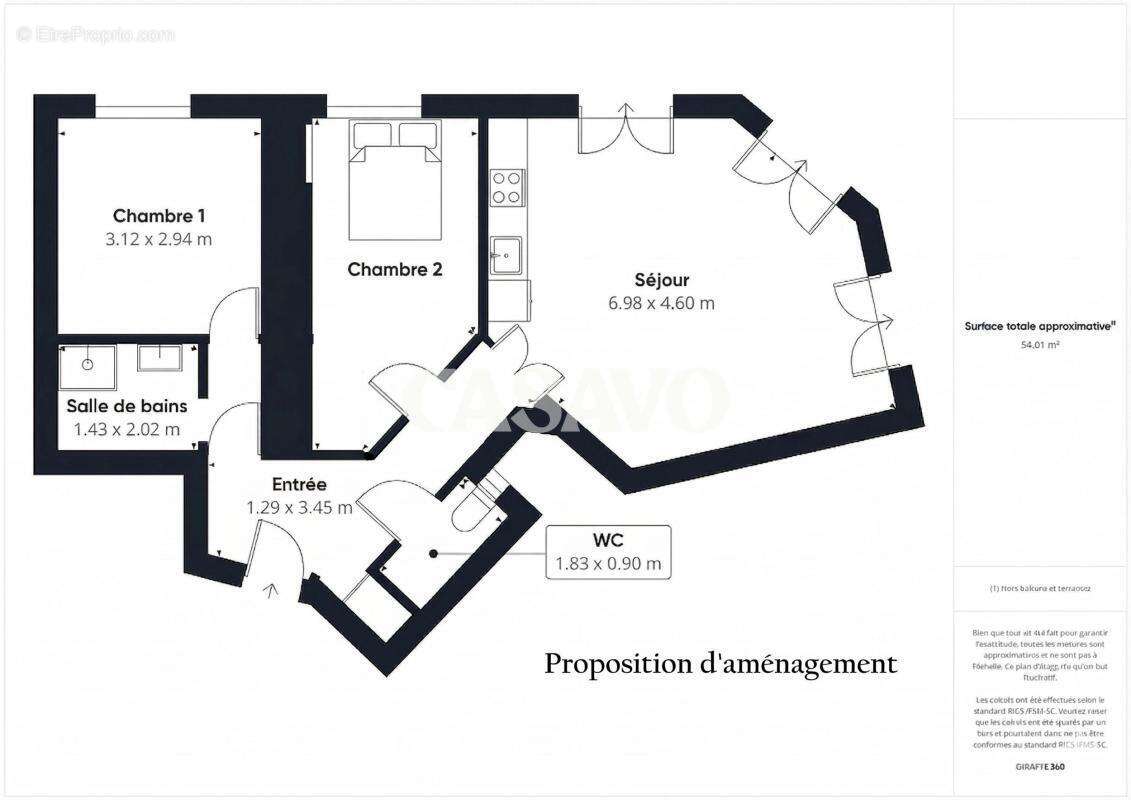 Appartement à PARIS-18E