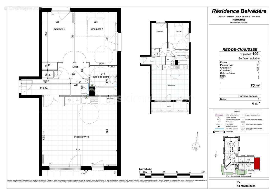 Appartement à NEMOURS