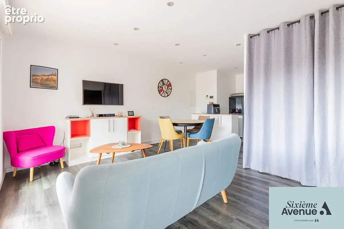 46M² centre ville - vendu meublé-parking-borne VE-aucun travaux - photo 7