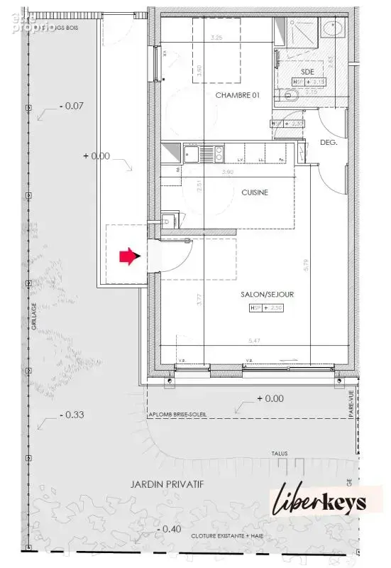 Appartement T2 centre ville Sautron avec JARDIN - photo 10