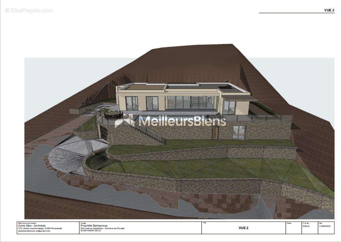Vue mer - L'Escalet - Ramatuelle - Propriété vendue avec permis de construire accordé - photo 7