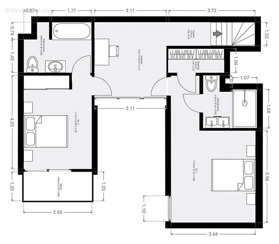 Appartement à PARIS-18E