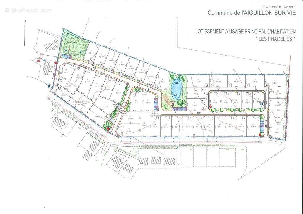 Terrain à L&#039;AIGUILLON-SUR-VIE