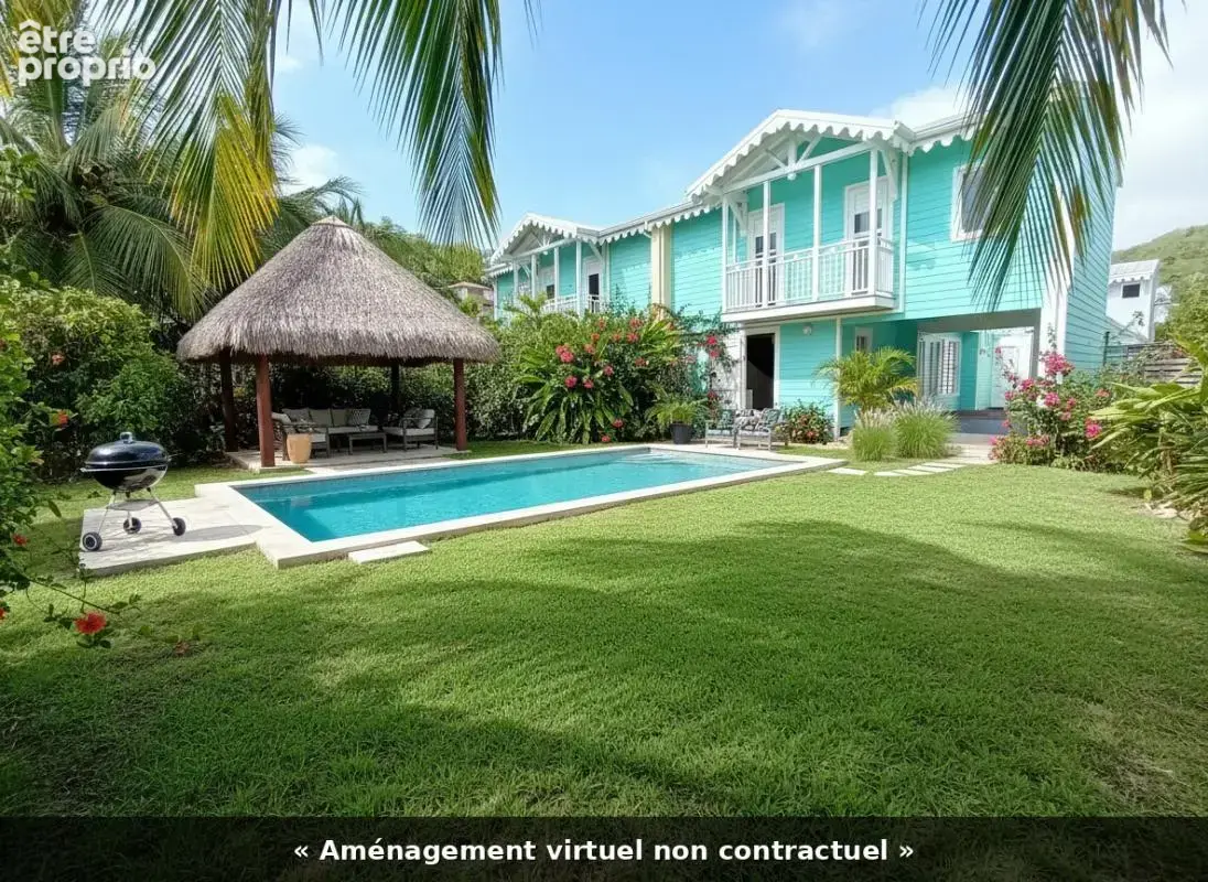 Duplex F4  160 m2 -Jardin piscinable - Résidence sécurisée - 800m plage Trois ilets - photo 3