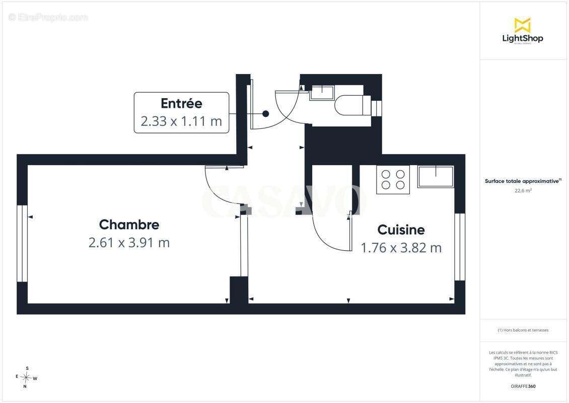 Vente Appartement 1 pièce de 25m² - 75018 Paris - photo 2