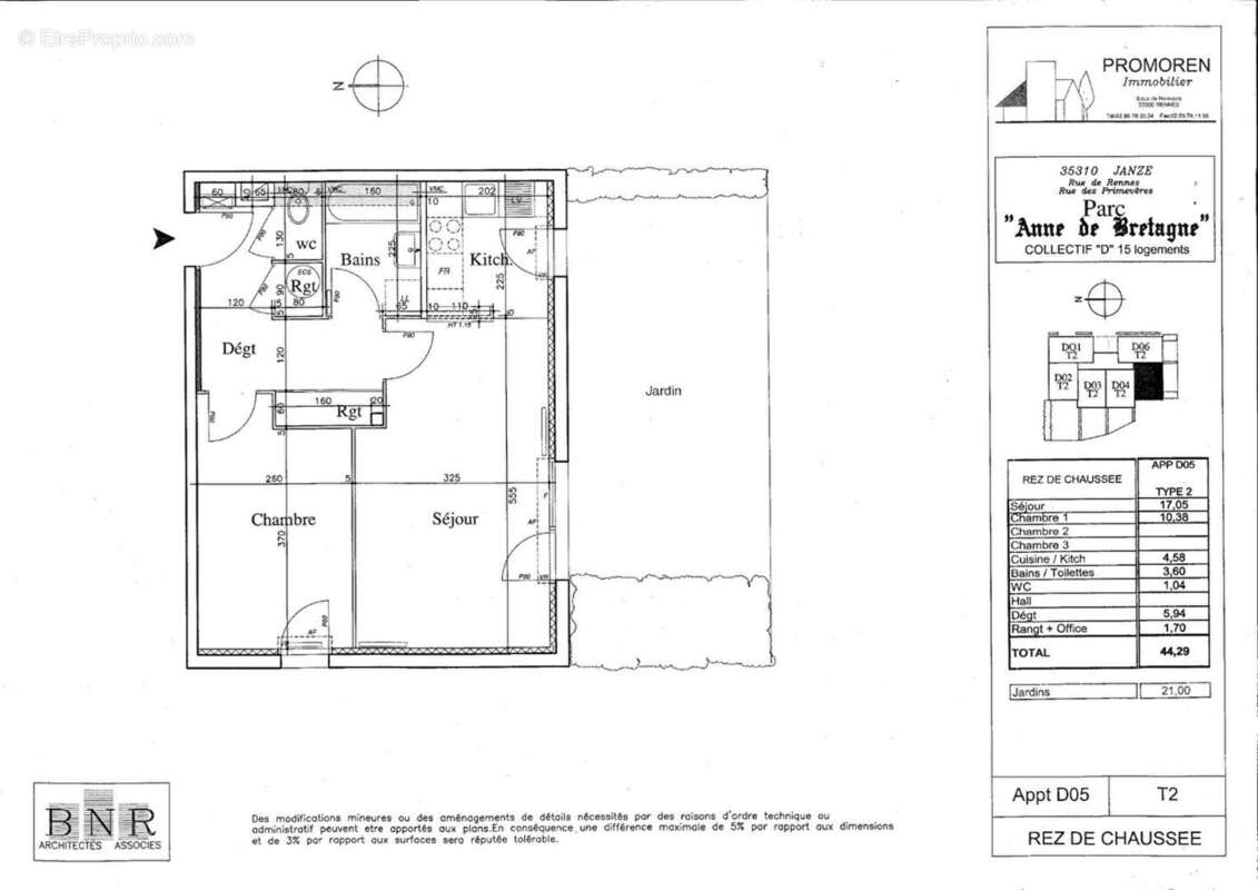 Appartement à JANZE