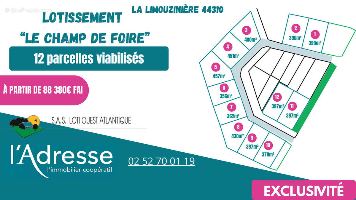 Terrain à LA LIMOUZINIERE