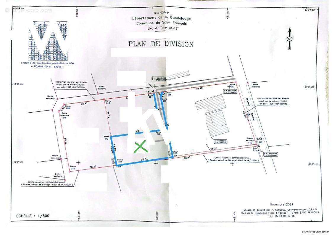 Terrain à SAINT-FRANCOIS