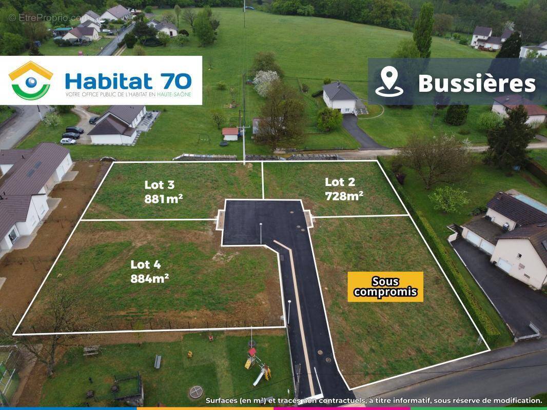 Terrain à BUSSIERES