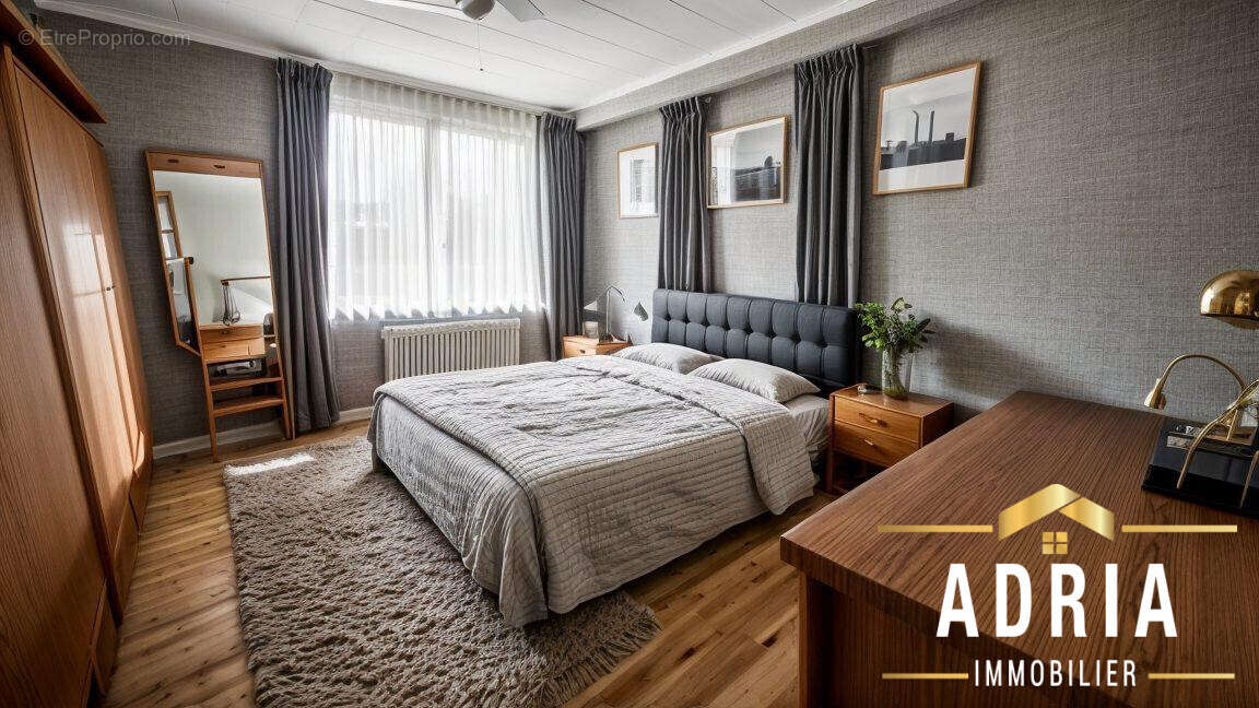 Projection chambre 1 avec IA  - Maison à MAIZIERES-LES-METZ