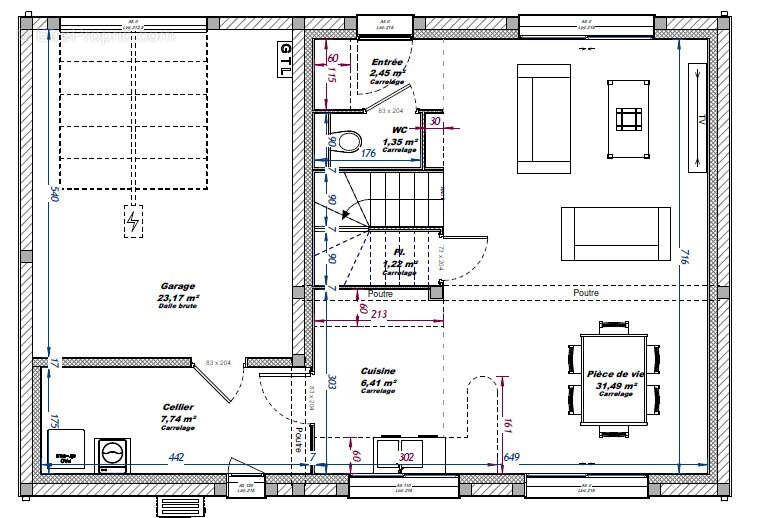 Maison à COLOMBIER-SAUGNIEU