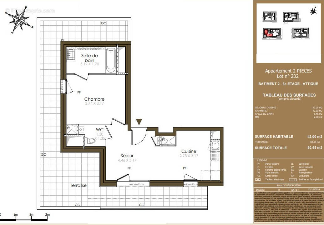 Appartement à ETREMBIERES