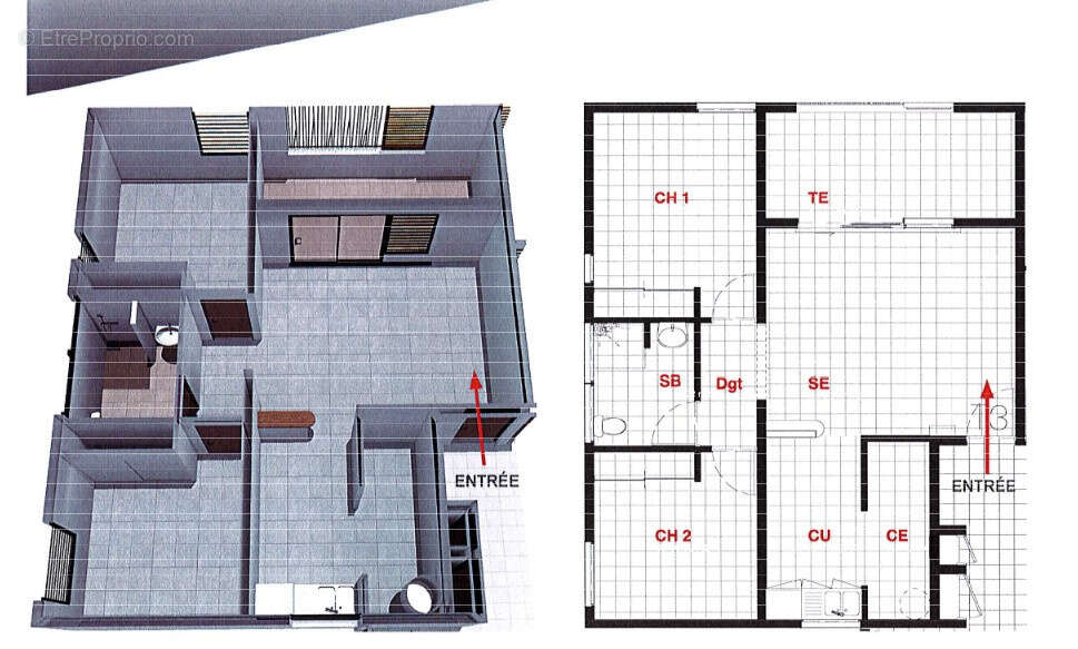 Appartement T3 Secteur Montabo superficie 63.56 m2 - photo 6
