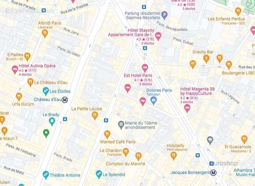 Commerce à PARIS-10E