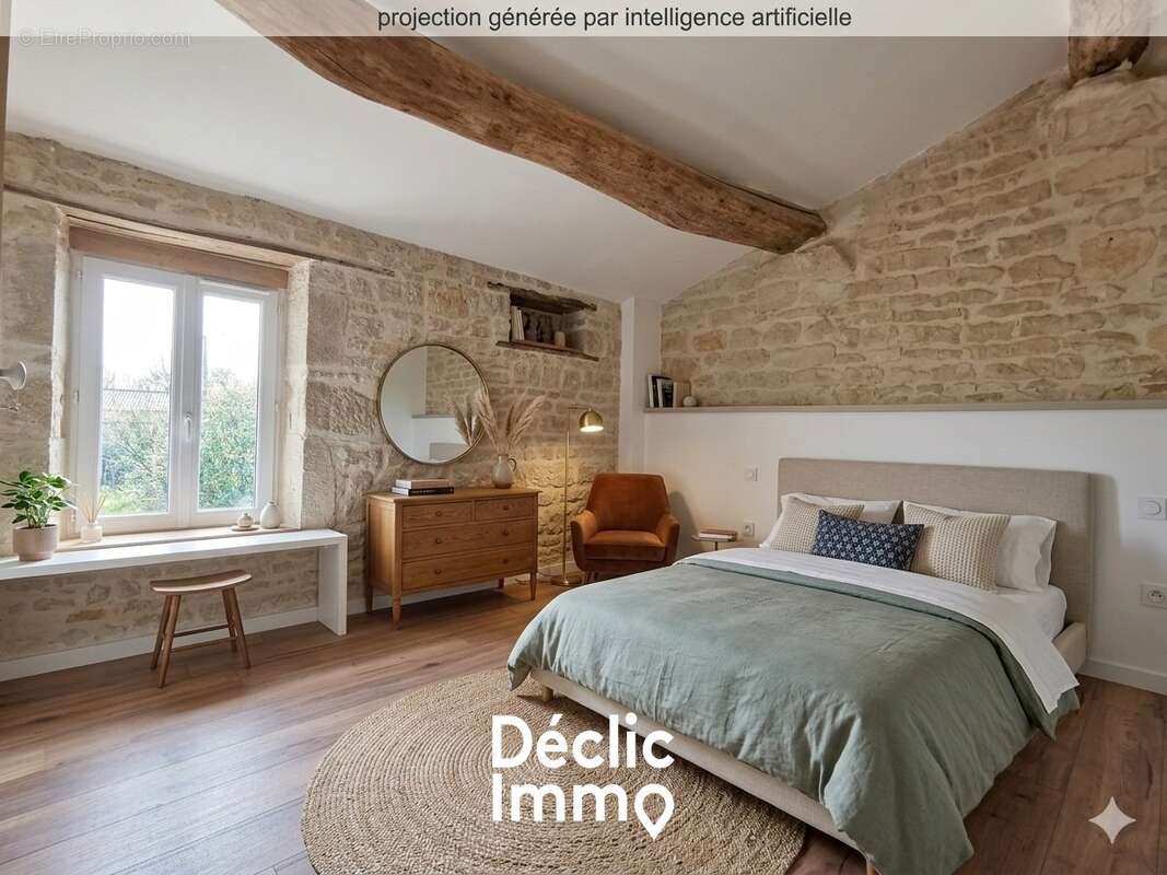 La Rochénard (79)  Maison en pierre entièrement rénovée  121 m²  Environnement calme - photo 6