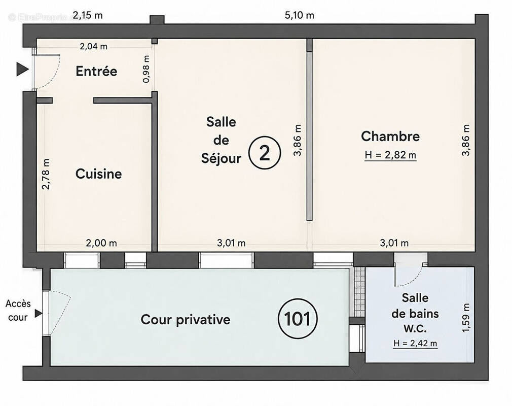 Appartement à PARIS-14E