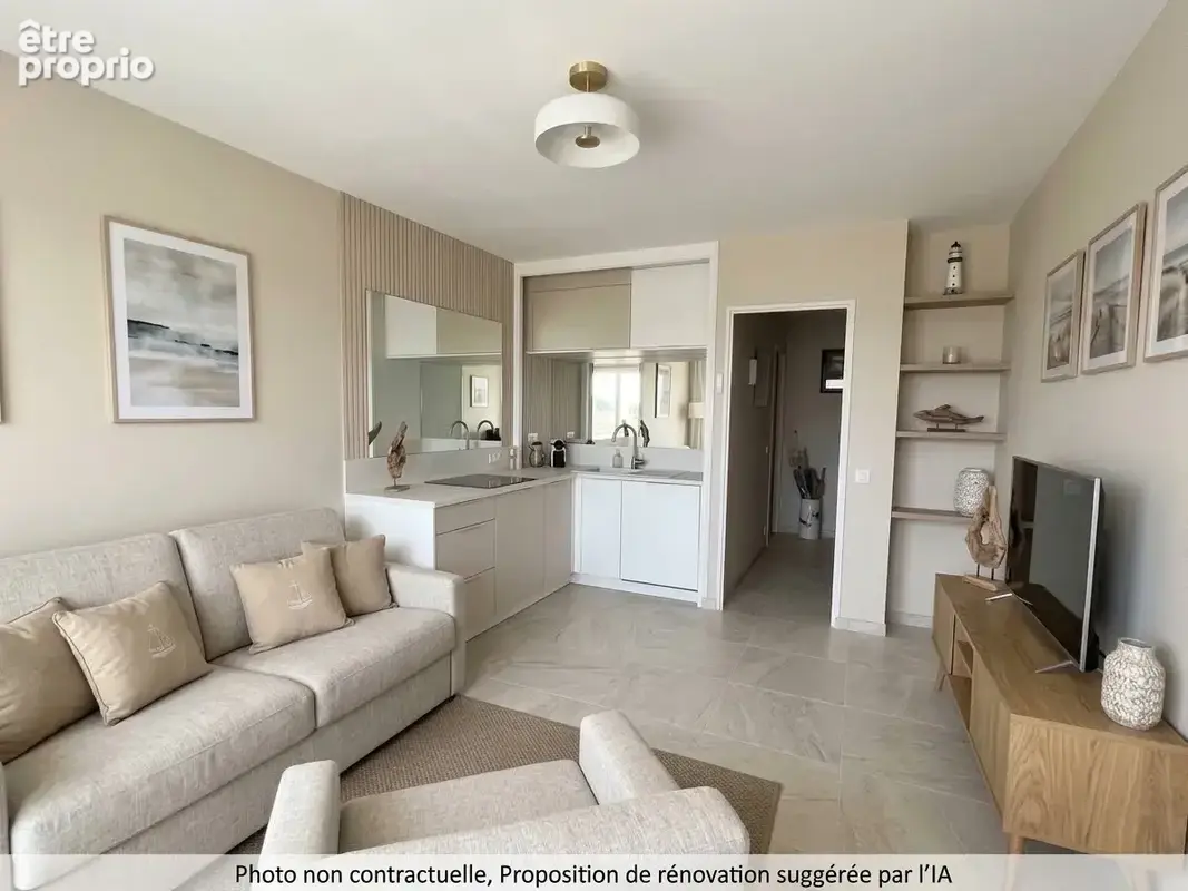 Royan - quartier du parc - appartement t1 au pied de la plage - avec garage - photo 12