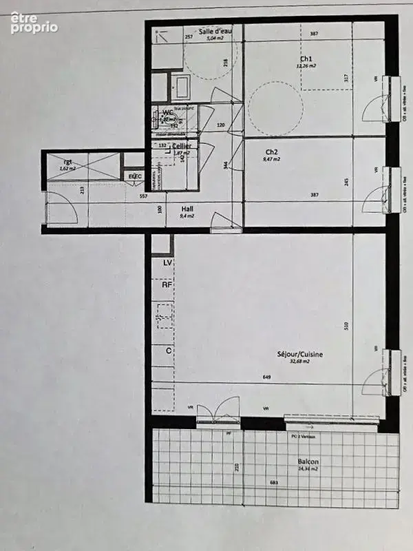 Halluin Appartement récent avec 2 chambres et terrasse - photo 3