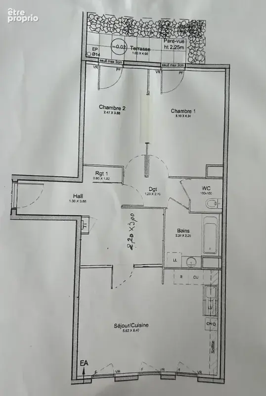 Appartement Decines Charpieu 3 pièce(s) 74 m2 - photo 8