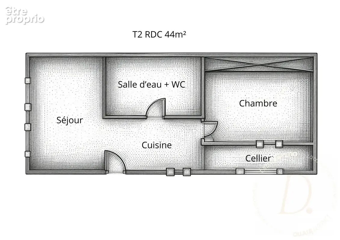 Appartement 2 pièces 44 m² à vendre à Mugron (40250) - photo 2