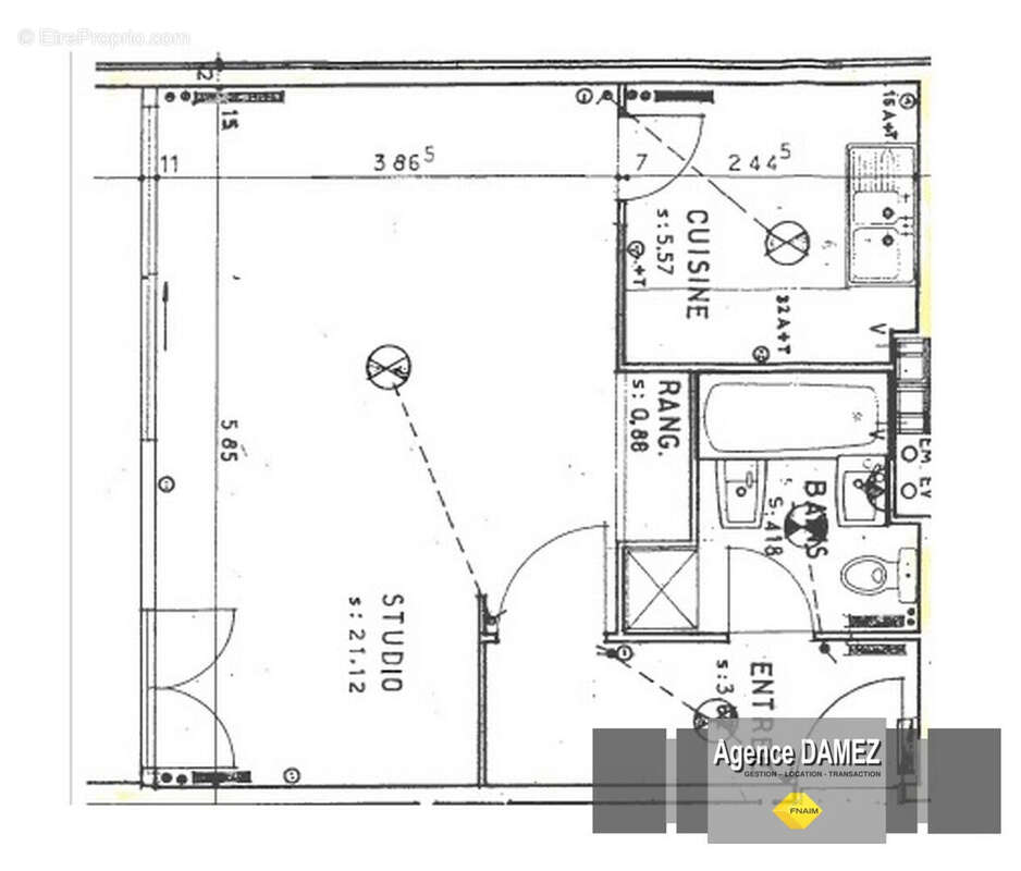 A Dourdan, Appartement F1 avec balcon, cave et parking, proche commerces - photo 5