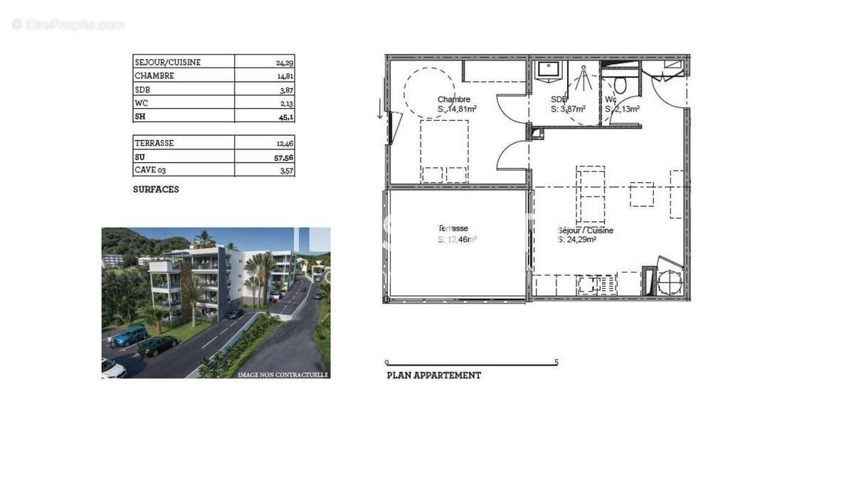 Photo 3 - Appartement à LE MARIN