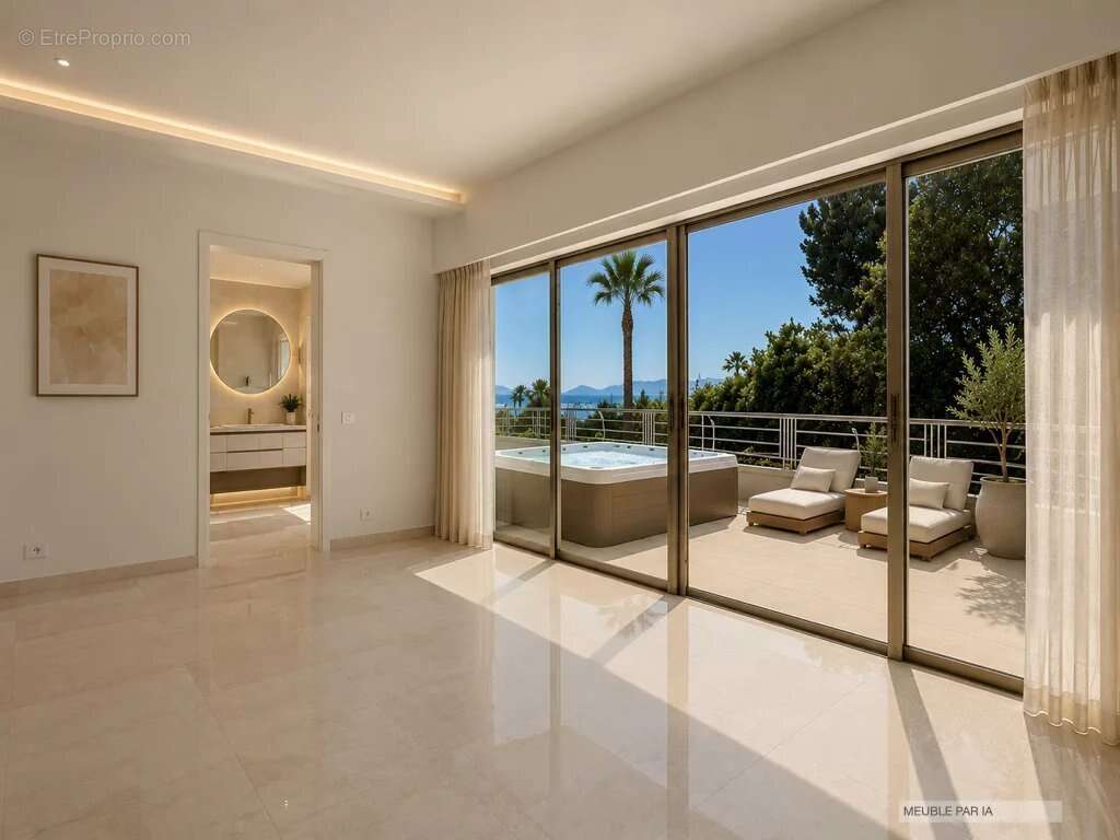 Appartement 2 suites  138 m2 vue mer exceptionnelle cannes isola bella  vue mer terrasse - 2 garages - photo 6