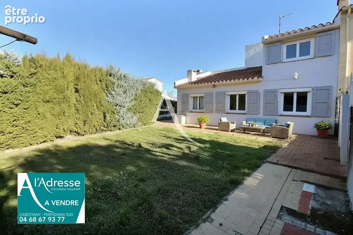 Cabestany - villa 3 faces de type f6/7 au centre sur terrain piscinable. - photo 1