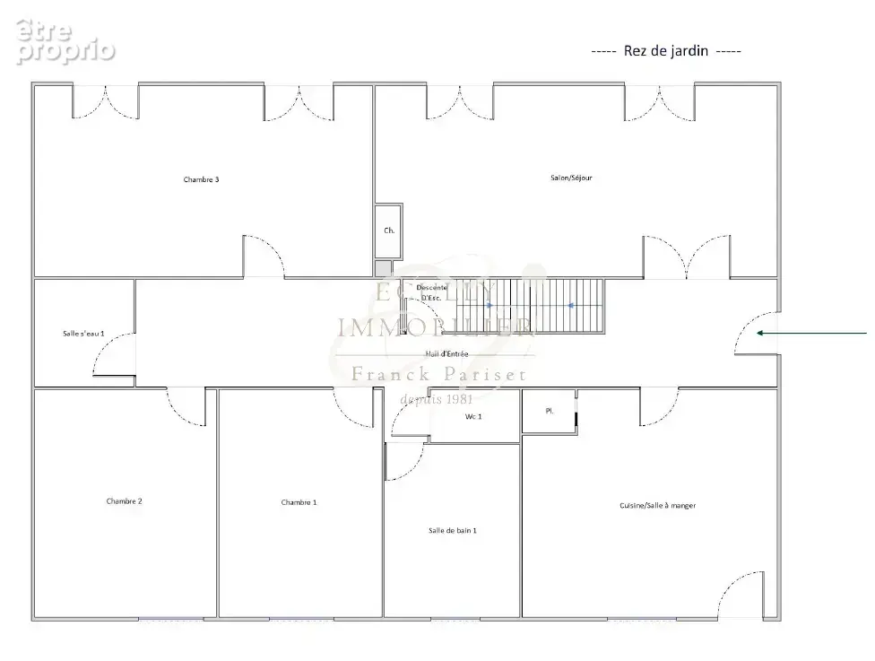 Maison 165 m2 habitables - 318m2  au sol-   sous-sol 116 m2  — terrain de 1 100 m2 - photo 6