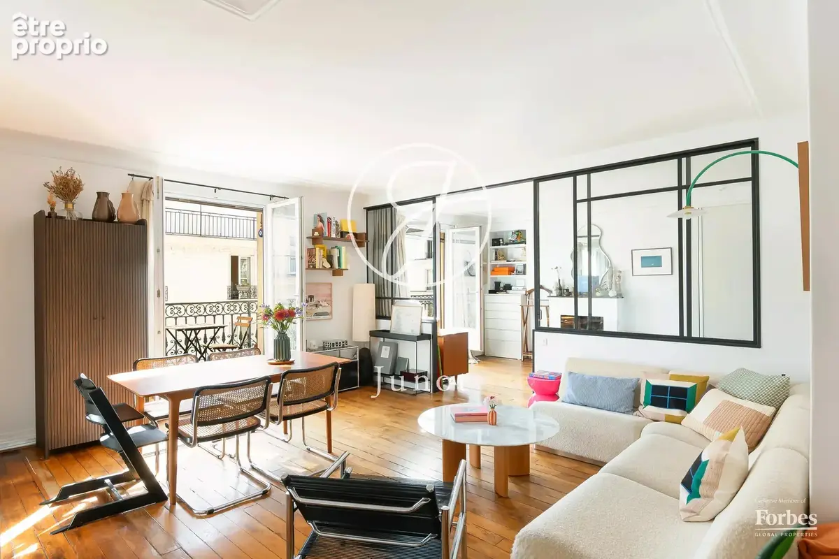 Paris 18e - JULES JOFFRIN / RUE HERMEL - Appartement - 3 pièces - 61.15m² Carrez - 2 chambres - Balcon - photo 4