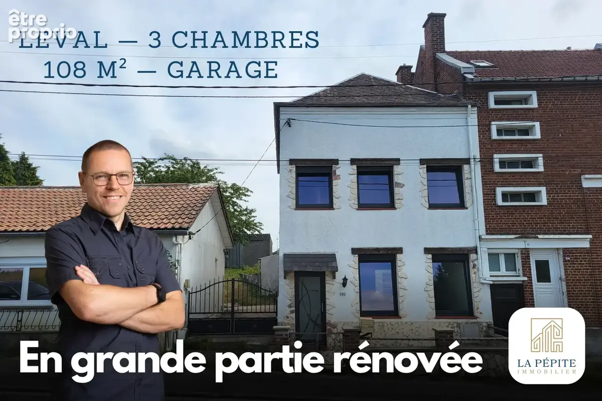 Maison semi-individuelle rénovée - 108,8 m2 - 3 chambres - Terrain, garages et dépendances - photo 1