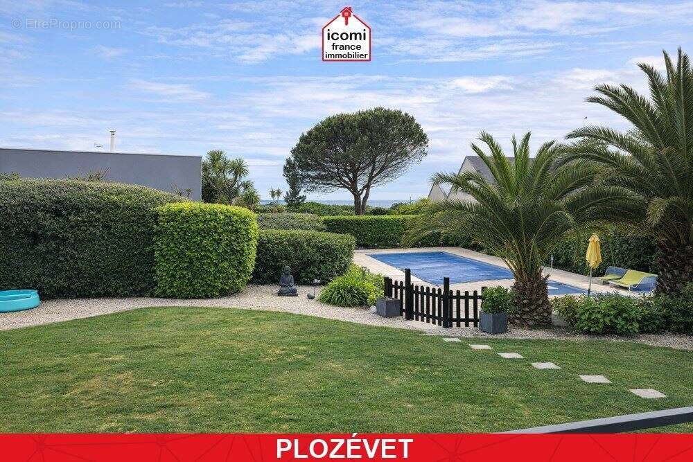 Finistere - plozévet (29710) -  a vendre - propriete architecte contemporaine avec piscine chauffee - piece de vie 60 m² - 3 cha - photo 5