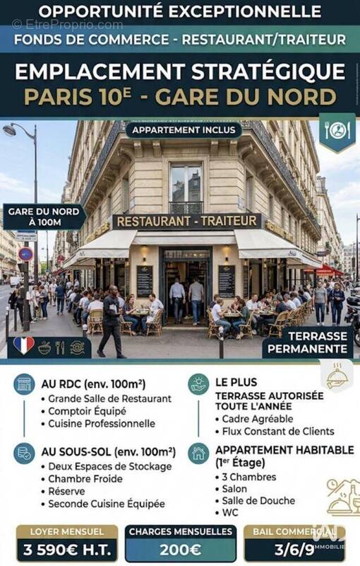 Photo 1 - Commerce à PARIS-10E