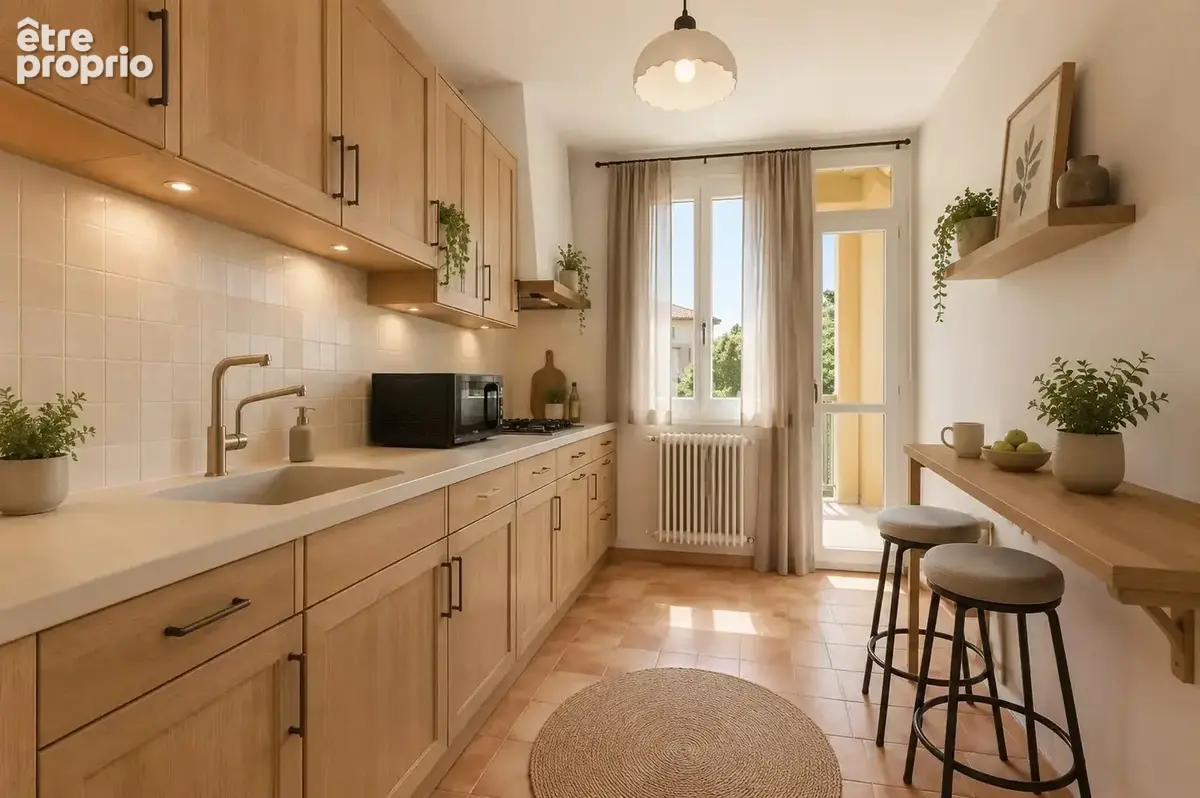 T4 traversant quartier PASTEUR, 75,83 m² / Loggia fermée / Balcon / Parking collectif - photo 8
