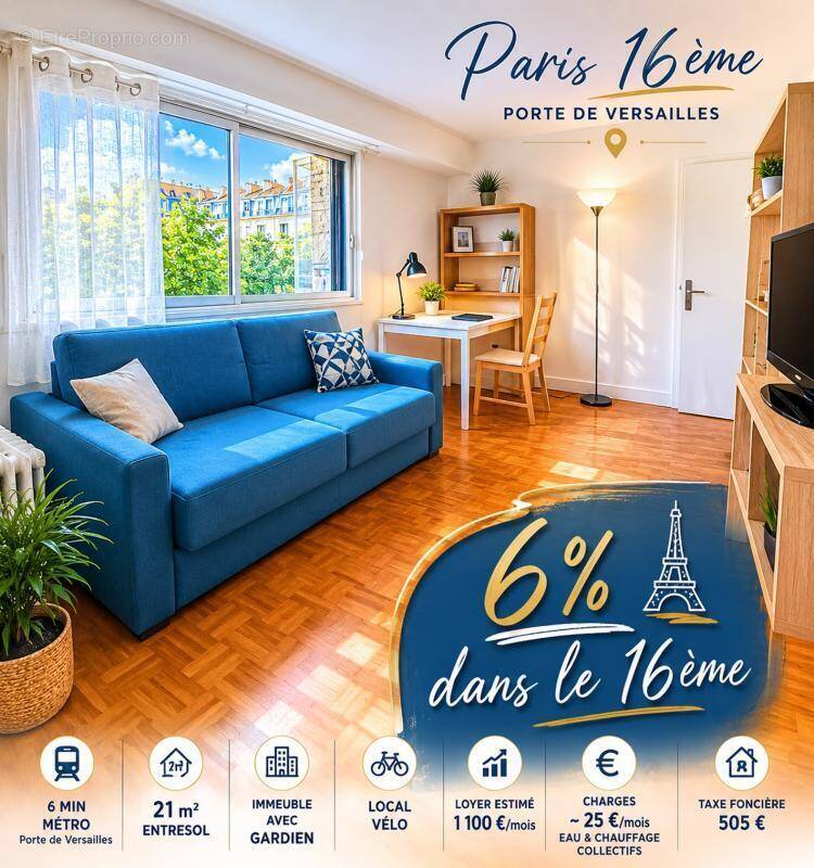 Appartement à PARIS-16E