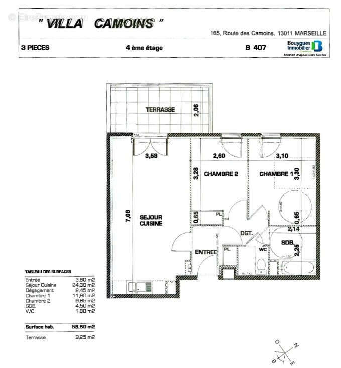 Appartement à MARSEILLE-11E