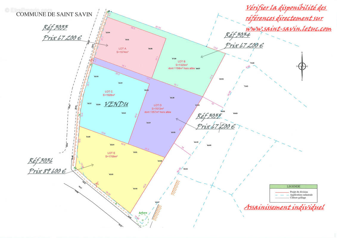 Terrain à SAINT-SAVIN
