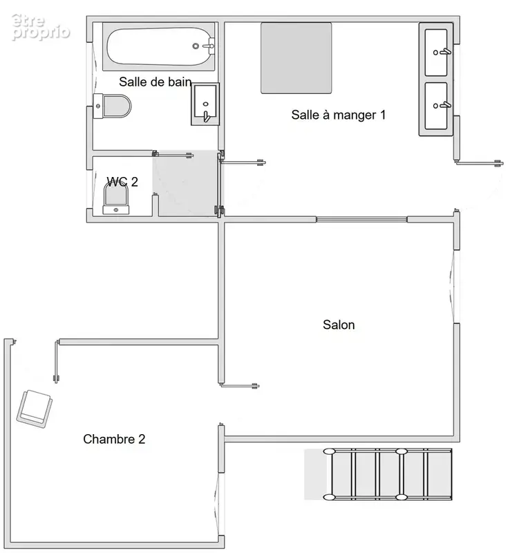 Maison à rénover 60 m2 Amilly Montargis, terrain 553 m2, garage - photo 15