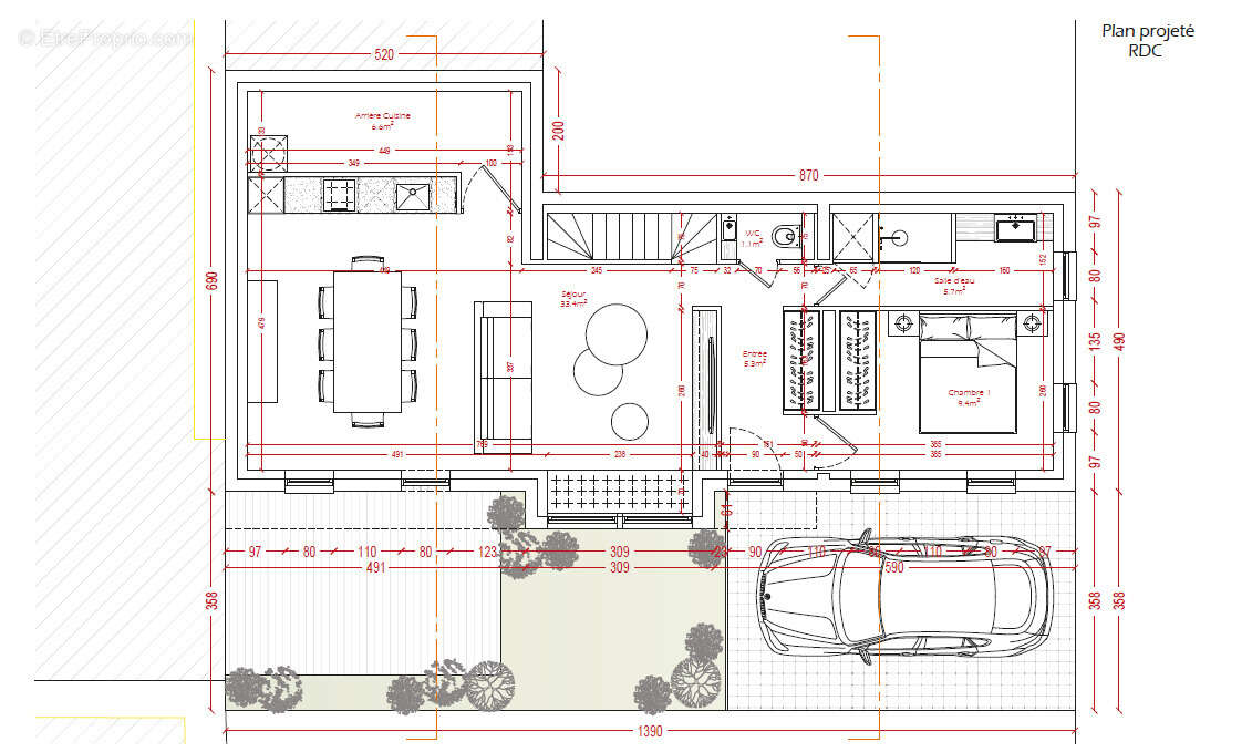 Terrain à VILLERVILLE
