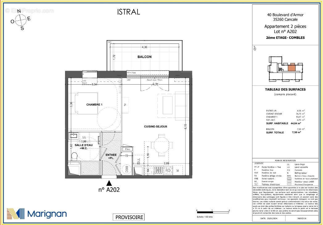 Appartement neuf 2 pièces 44 m2 à Cancale - photo 4