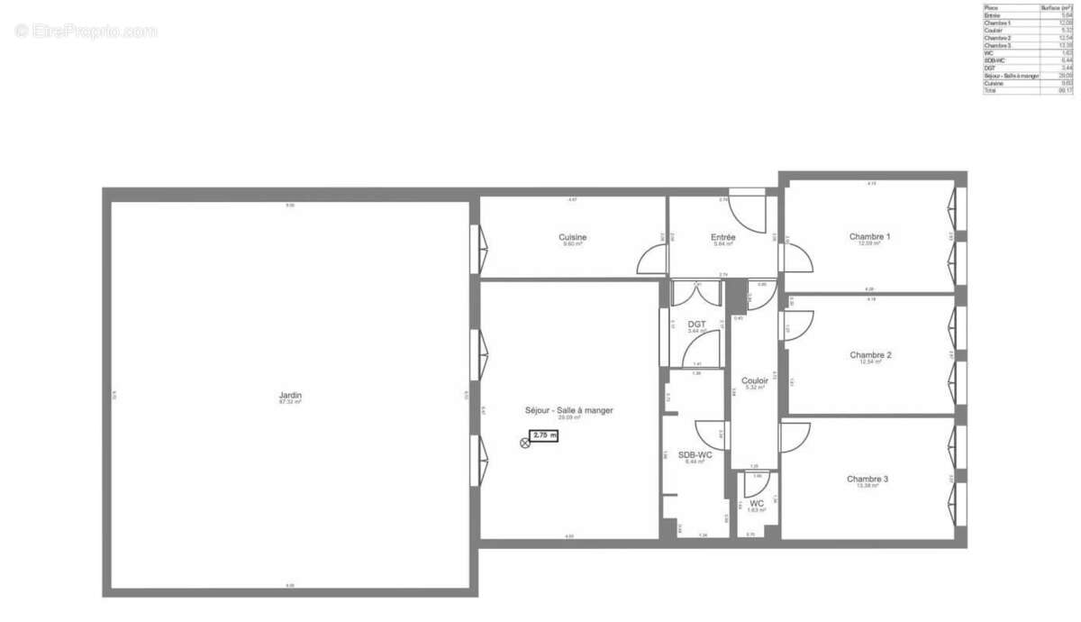 Appartement à PARIS-15E