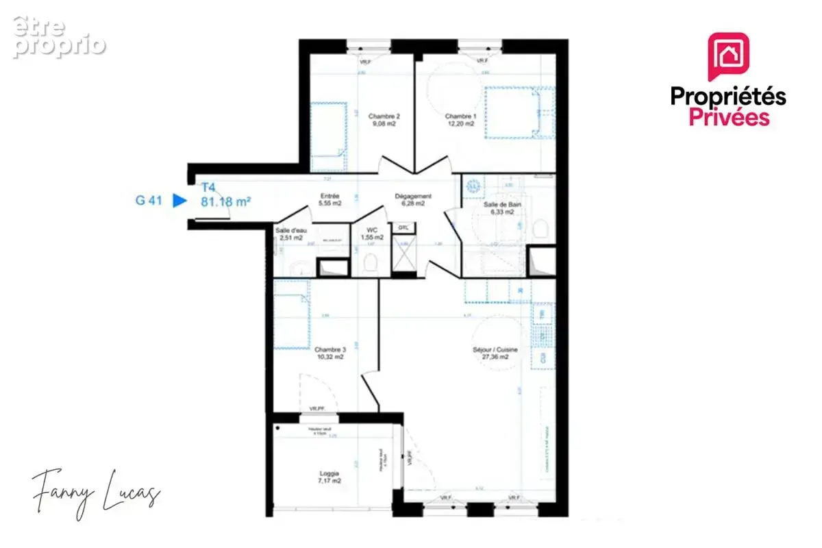 Appartement gif-sur-yvette - 4 pieces de 81.18 m² avec loggia - photo 3
